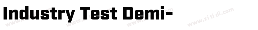 Industry Test Demi字体转换